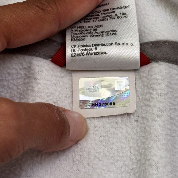 The North Face Women's 1/4 Zip Fleece Pullover Layering Outdoor White Size M GUC - Picture 15 of 16